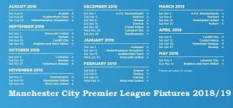 When the 2020/21 premier league title can be won report: Manchester City Premier League Fixtures 2018 19 Dates Venues