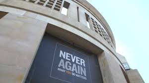 Image captiontwo visitors run on the pillars at the berlin holocaust memorial. Holocaust Museum S Annual What You Do Matters Luncheon Fundraiser To Fight Anti Semitism Abc7 Chicago