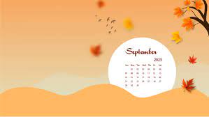 September Calendar Background 2025
