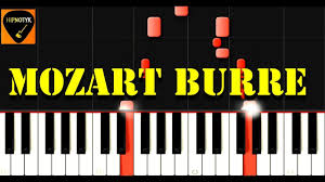 How To Play Burre Mozart Piano Tutorial Easy Youtube