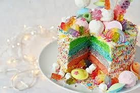 Zaubere dir deine eigene, kalorienfreundliche bowl. Regenbogen Torte Backen Rezept Fur Rainbow Candy Cake