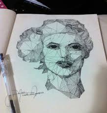 Drawing Using Only Straight Lines School Art Projects High School Art Projects High School Art Lessons
