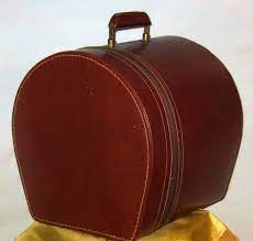 Munro Magazine Girl Hat Box Hatbox 12x12x12 Sturdy Vintage Carrying Case Girl With Hat Hat Boxes Hat Box