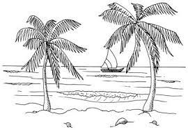 Semoga membuahkan lukisan pemandangan yang indah dan menawan. 17 Sketsa Ilustrasi Pemandangan Pantai Info Baru
