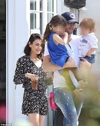 The spoken language in her family is russian, not ukrainian. Mila Kunis Dons Floral Print Dress For Breakfast With Husband Mila Kunis Mila Kunis Style Ashton Kutcher