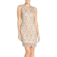Pisarro Nights Embellished Mesh Cocktail Dress 148 Liked On Polyvore Featuring Dresses Blush Petite Me Mesh Cocktail Dress Blush Cocktail Dress Dresses