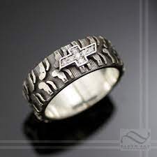 Mens Mud Bogger Tire Tread Wedding Ring Wide Design Etsy Tire Tread Ring Sterling Silver Rings Wedding Rings