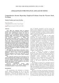 Pdf Comprehensive Income Reporting Empirical Evidence From The Warsaw Stock Exchange