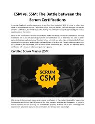 Bagaimana nak dapatkan sijil ssm?how to download ssm certificate? Csm Vs Ssm The Battle Between The Scrum Certifications By Proicttraining Issuu