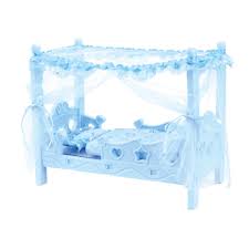 Buy Miniature Plastic Bed Nursery Furniture Toys For Mellchan Baby Dolls Blue At Affordable Prices Free Shipping Real Reviews With Photos Joom