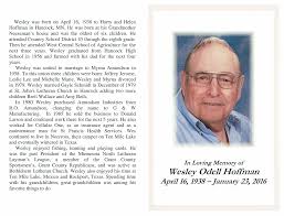 Wesley Odell Hoffman