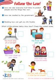 Rules And Law Worksheets For 2nd Grade Kids Preschool Kindergarten Kindergartenworksheets Pr Social Studies Worksheets Rules And Laws Kindergarten Rules
