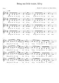 Maybe you would like to learn more about one of these? Bring Me Little Water Silvy 2 Sheet Music For Woodwinds Other Mixed Quartet Musescore Com