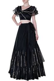 Black And Gold Lehenga Skirt Pink Peacock Couture Featuring A Black Lehenga Skirt In Velvet Base With 3d Rose Gold Handwork Fancy Sarees Party Wear Velvet Blouse Design Party Wear Dresses