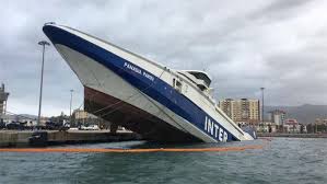 abandoned ferry sank in algeciras