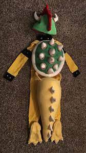 How To Sew A Diy Bowser Costume Learn With Emily In 2021 Bowser Costume Diy Costumes Kids Mario Halloween Costumes