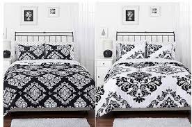 Black And White Twin Comforter Black And White Damask Bedding With Images Damask Bedding Comforter Sets Black Comforter Sets