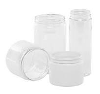 Plastic Cylinder Screw Top Jars (No Lid or Cushion Pad)