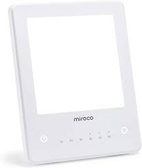 Light Therapy Lamp Miroco Led Bright White Therapy Light Uv Free 10000 Lux Brightness Timer Function Touch In 2020 Light Therapy Lamps Light Therapy Therapy Lamp