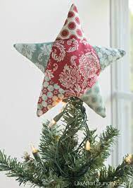English Paper Pieced Christmas Tree Topper Christmas Tree Star Topper Fabric Christmas Trees Christmas Tree Toppers