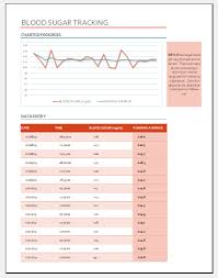 Blood Sugar Tracking Chart Template From Ms Excel