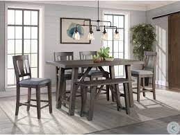 Shop for rectangular counter table online at target. Carter Dark Gray Rectangular Counter Height Dining Room Set From Elements Furniture Coleman Furniture