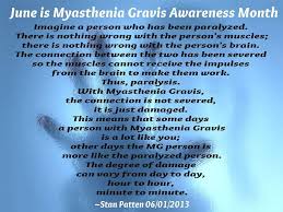 Best Description Of Mg I Ve Seen In A Long Time June Is Myasthenia Gravis Awareness Month Myasthenia Gravis Polymyositis Graves Disease