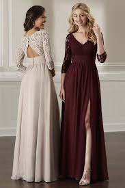 22895 House Of Wu Similar To Other Wu Pin But Cutout Back Vs Long Sleeve Bridesmaid Dress Bridesmaid Dresses With Sleeves Christina Wu Bridesmaid Dresses