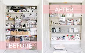Linen closets are generally small. Linen Closet Organization Makeover Modern Glam