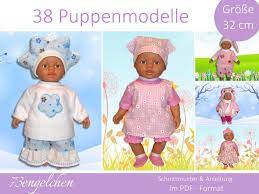 Die schnittmuster passen den 32 cm bis 33 cm großen puppen. Schnittmuster Anleitung Puppenkleidung Fur 32 Cm Puppen