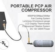 PCP Air Compressor w/Built-in Fan Manual-Stop Oil-free 4500PSI/30MPa Air  Pump US