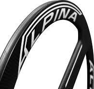 Alpina 3 Spoke Full Carbon Tubular Track Wheelset (White)