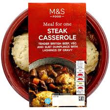 Beef stew is a hearty winter dish, and when it's made in the slow cooker, it's also simple to prepare. M S Beef Casserole With Suet Dumplings Vegetables Ocado