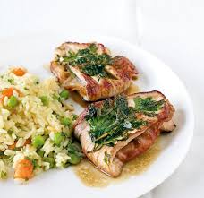 Gemusereis Mit Gefullten Schnitzelchen Gefullte Schnitzel Gemusereis Schweinefilet Rezepte