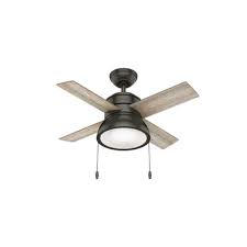 And hunter ceiling fans have a good name when it comes to delivering a good product at a reasonable price. Hunter Fan Company Loki 36 Inch Small Living Room Home Ceiling Fan With Led Light Noble Bronze Target