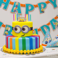 25 inspiration photo of minion birthday cake images. Despicable Me Fondant Cake How To Party City