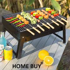 Buy Homebuy Small Portable Bbq Briefcase Style Folding Barbecue Grill Toaster Barbeque Online At Low Prices In India Amazon In