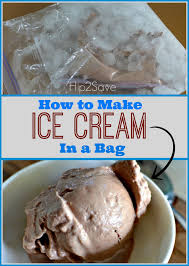 All you need is a plastic bag, some ice, salt and 10 minutes. How To Make Ice Cream In A Bag Homemade Ice Homemade Ice Cream Homemade Ice Cream Recipes