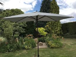 Delivery is free to uk mainland only. Large Hardwood 2m X 3m Light Grey Wooden Pulley Garden Parasol Umbrell Uk Gardens Co Uk