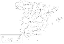 Mapa De España Para Colorear