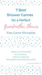 7 Best Shower Games For A Perfect Grandmother Shower Shower Games New Grandma Grandmother Gifts