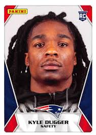 Amazon.com: 2020 Panini Sticker Standard Sized Football Cards #71 Kyle  Dugger RC Rookie Card New England Patriots Official NFL Trading Card From  Panini America : Collectibles & Fine Art