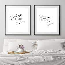 Discover bedroom ideas and design inspiration from a variety of bedrooms, including color, decor and theme options. Waking With You Dream Come True Print Set Wall Decor Bedroom Bedroom Prints Bedroom Wall Art