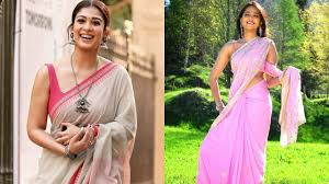 Anushka shetty increased several kilos to showcase a fat look for her movie 'size zero' and she struggled so much to get her old slender looks despite she struggled so much with fitness and yoga. Nayanthara Vs Anushka Shetty Who Deserves A 10 10 In A Pink Saree Iwmbuzz