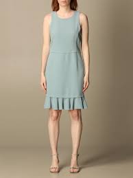 Emporio armani presenta la collezione di abiti e vestiti da donna. Emporio Armani Abito Corto In Cady Abito Emporio Armani Donna Acqua Abito Emporio Armani Ana02t A2013 Giglio It