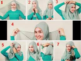 Hasil gambar untuk tutorial hijab paris