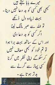 Kabhe Kisi Ko Baadua Nhi Deni Chahye Aaj Jo Hum Dengy Wo Kal Palat K Humen Milyga Family Love Quotes Quotes From Novels Cool Words