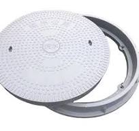 High-Performance Anti Theft Water Tight Manhol Cover with Lock Co 640mm BMC  FRP SMC Circular Recessed Fiberglass Manhole Cover with Frame