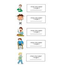 A medical condition that causes you to react badly or feel sick when you eat or touch a particular substance. What S The Matter Health Issues And Illnesses Vocabulary Tpt