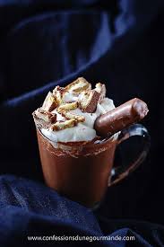 Chocolat Chaud Maison Au Twix Confessions D Une Gourmande Chocolat Chaud Maison Cuisine Et Boissons Chocolat Chaud